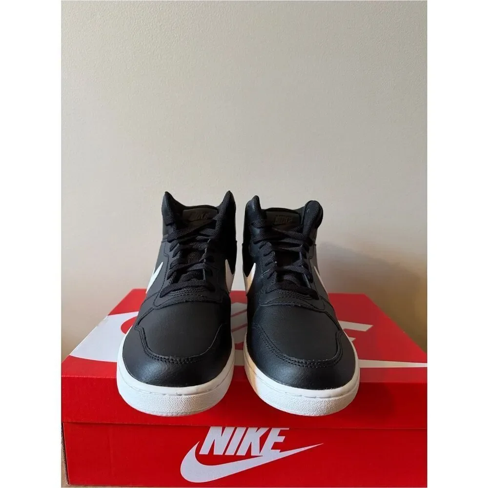 Nike Ebernon Mid Black White AQ1773-002 Men’s Size 10
